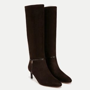 Veronica Beard Dark Brown Heeled Boots